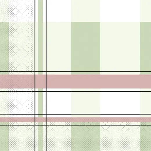 40er Tissue-Serviette, KEVIN, salbei-rose, 600 Stück 116190