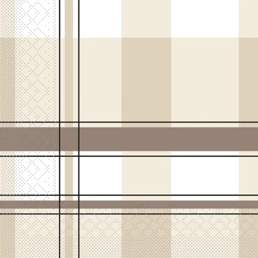 40er Tissue-Serviette, KEVIN, beige-braun, 600 Stück 116191
