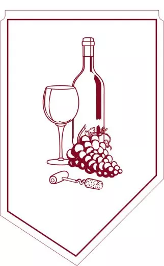 Weinmanschette, bordeaux, 150 Stück 72527