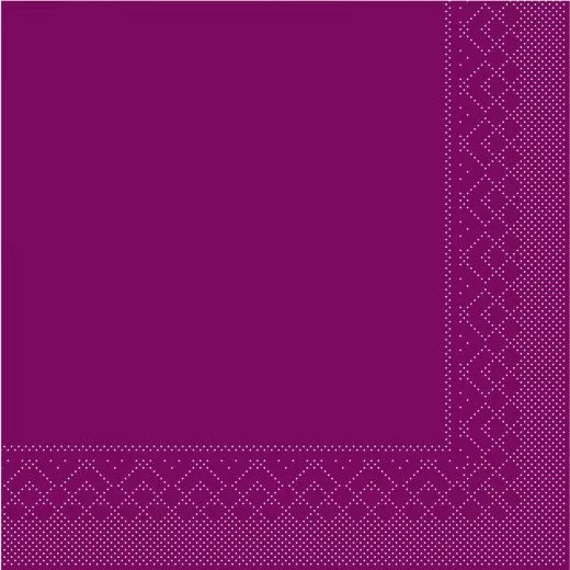 40er Tissue-Serviette, 1/4-FALZ, aubergine, 600 Stück 87734