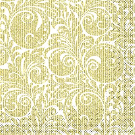 40er Tissue-Serviette, JORDAN, gold, 600 Stück 90325