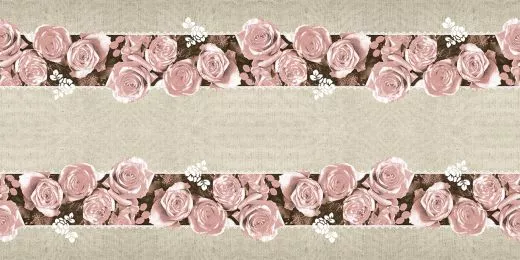 Tischläufer, LOVELY ROSES, rosa, 40cm x 24m, 4 Rollen 91985