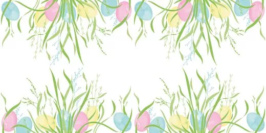 Tischläufer, OSTERN, 40cm x 24m, 4 Rollen 93373