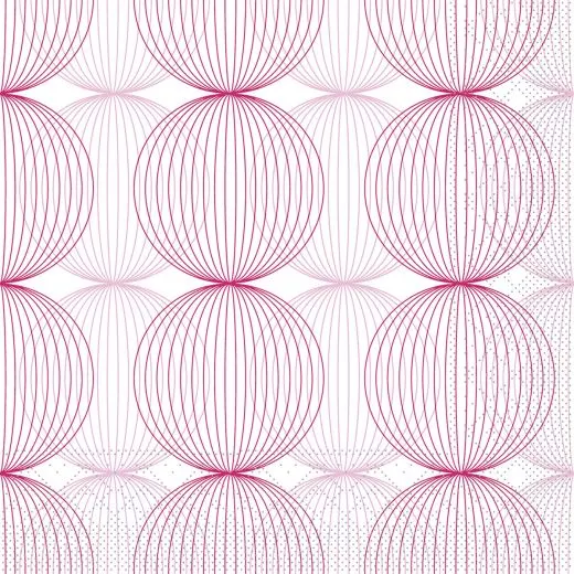 40er Tissue-Serviette, LUDO, altrosa-bordeaux, 600 Stück 96262