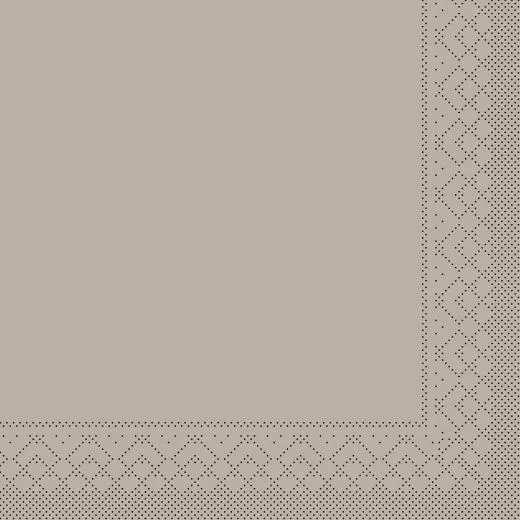 33er Tissue-Serviette, 1/4-FALZ, beige grey, 600 St. 96450