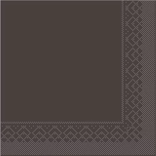 33er Tissue-Serviette, 1/4-FALZ, braun, 600 St. 87687