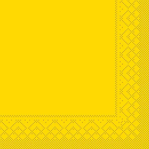 33er Tissue-Serviette, 1/4-FALZ, gelb, 600 St點k SONDERPREIS 87706