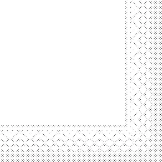 33er Tissue-Serviette, 1/4-FALZ, weiss, 600 Stück 87708