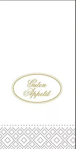 33er Tissue-Serviette, GUTEN APPETIT, 1/8-Falz, 600 Stück 89566
