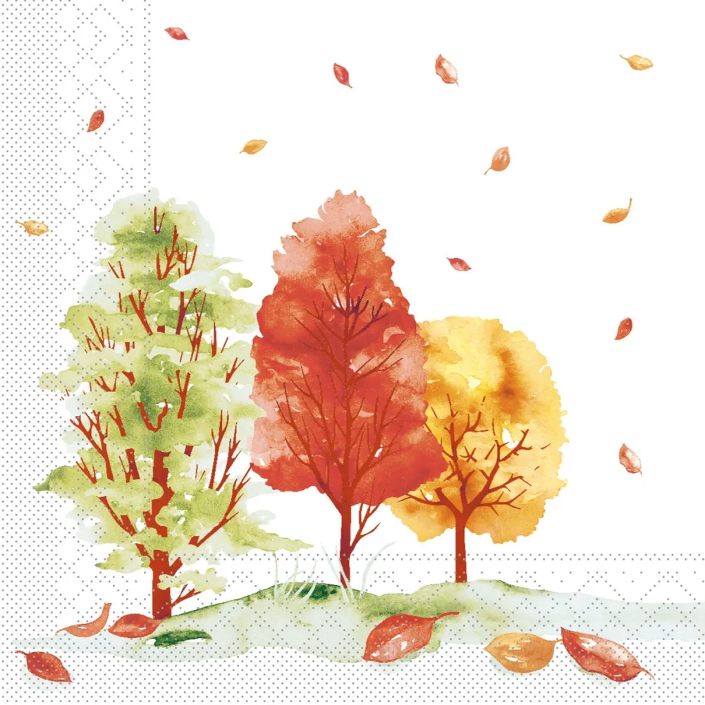 40er Tissue-Serviette, HERBSTWALD, 600 Stück 106382