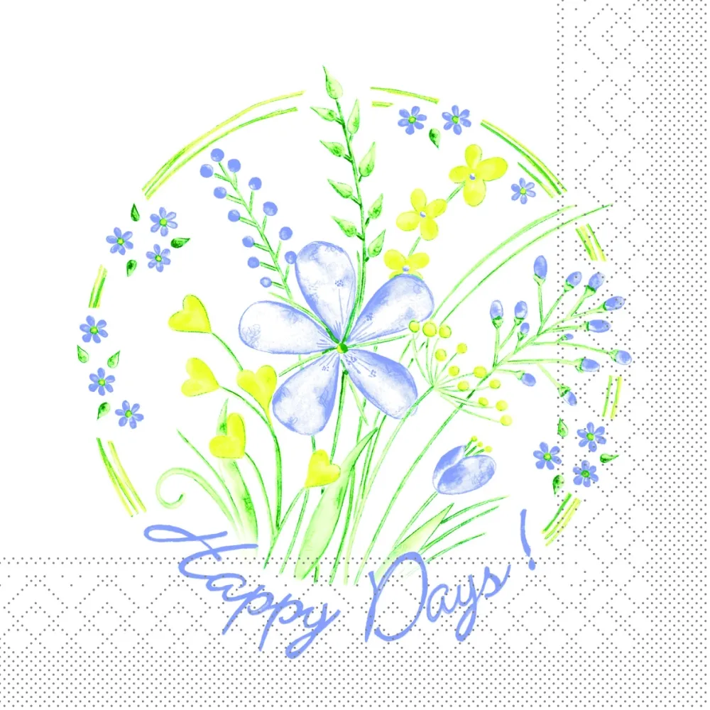 33er Tissue-Serviette, HAPPY DAYS, 600 Stück, 109023