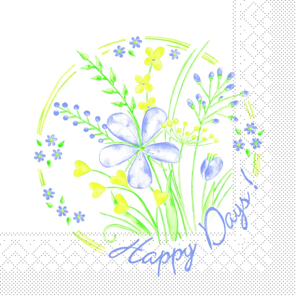 40er Tissue-Serviette, HAPPY DAYS, 600 Stück 109024