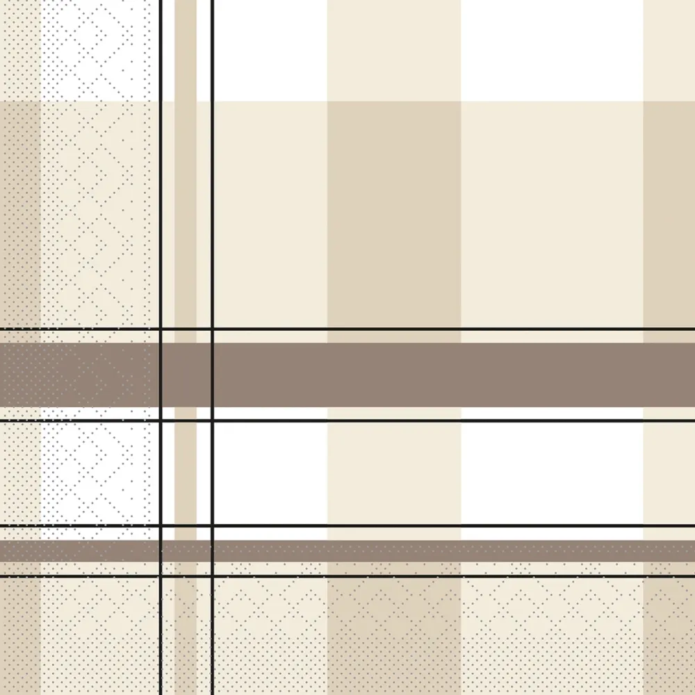 40er Tissue-Serviette, KEVIN, beige-braun, 600 Stück 116191