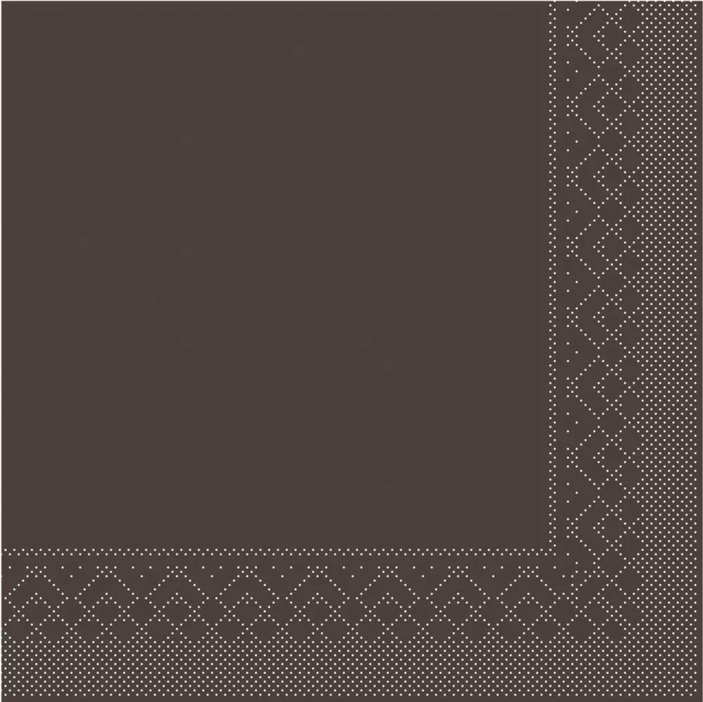 33er Tissue-Serviette, 1/4-FALZ, braun, 600 St. 87687