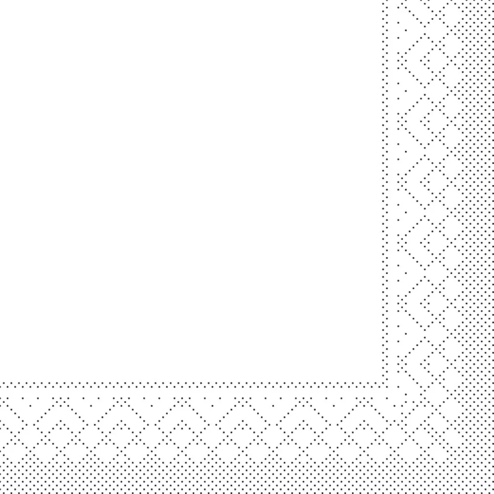 33er Tissue-Serviette, 1/4-FALZ, weiss, 600 Stück 87708