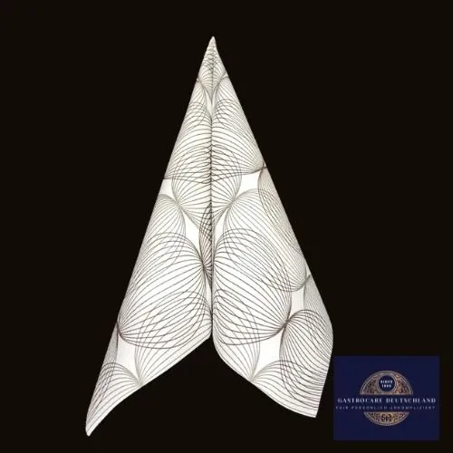 40er Tissue-Serviette, LUDO, beige grey - braun, 600 Stück 96257
