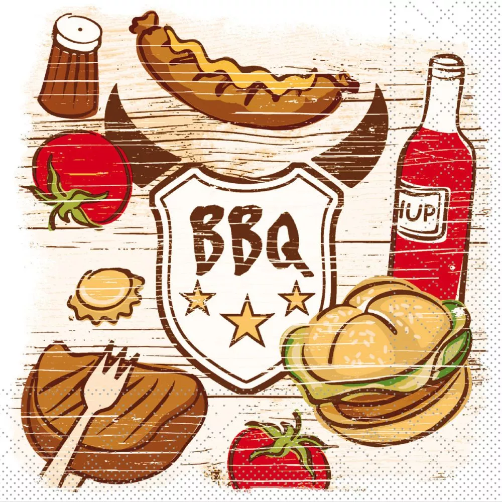 33er Tissue-Serviette, BBQ, 600 Stück 88803